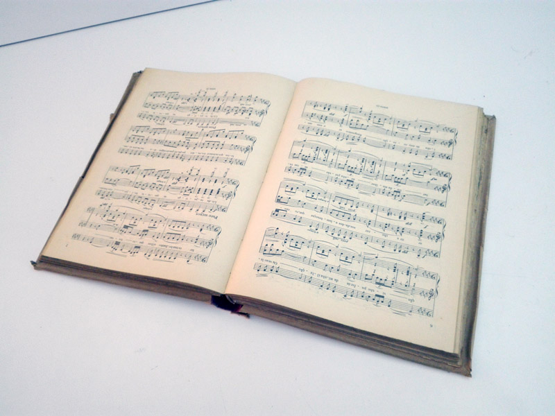 libro partitura musica carton papel consultar modelos cantidades